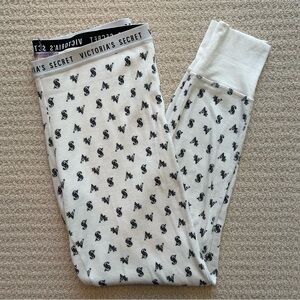 Victoria's Secret White and Black Pajama Pants